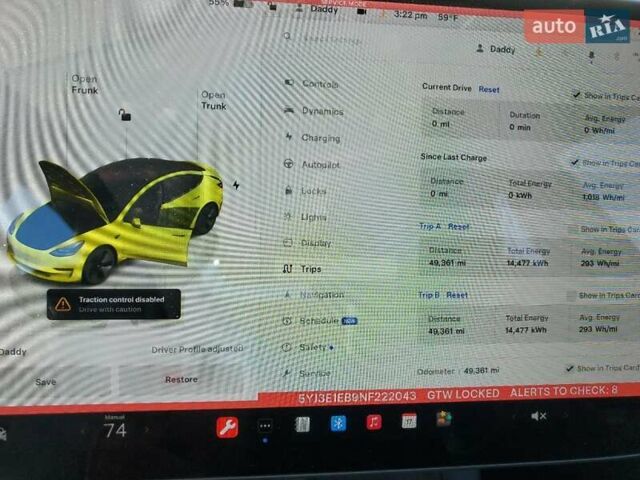 Тесла Модель 3, об'ємом двигуна 0 л та пробігом 49 тис. км за 7900 $, фото 8 на Automoto.ua