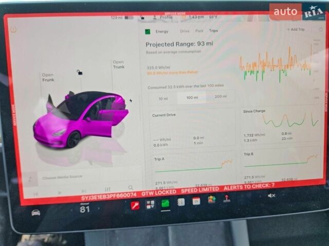 Тесла Модель 3, об'ємом двигуна 0 л та пробігом 53 тис. км за 9500 $, фото 8 на Automoto.ua