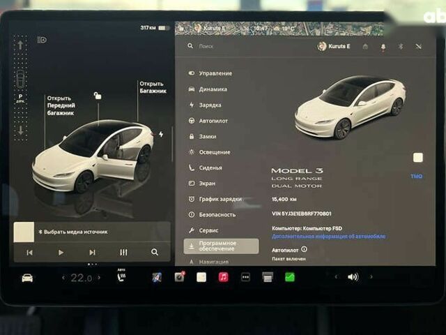 Тесла Модель 3, объемом двигателя 0 л и пробегом 15 тыс. км за 32500 $, фото 13 на Automoto.ua