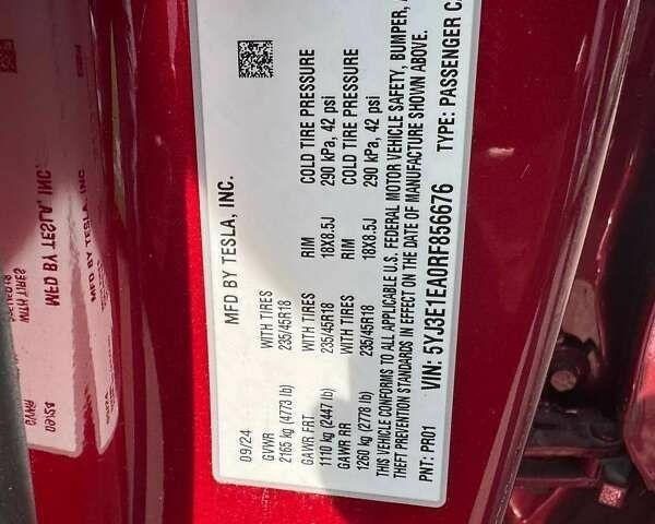 Тесла Модель 3, об'ємом двигуна 0 л та пробігом 2 тис. км за 18900 $, фото 17 на Automoto.ua