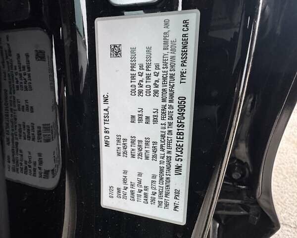 Тесла Модель 3, об'ємом двигуна 0 л та пробігом 1 тис. км за 21500 $, фото 2 на Automoto.ua