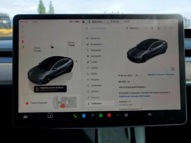 Серый Тесла Модель 3, объемом двигателя 0 л и пробегом 105 тыс. км за 4500 $, фото 8 на Automoto.ua