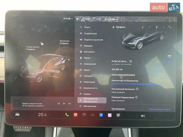 Серый Тесла Модель 3, объемом двигателя 0 л и пробегом 103 тыс. км за 22500 $, фото 15 на Automoto.ua