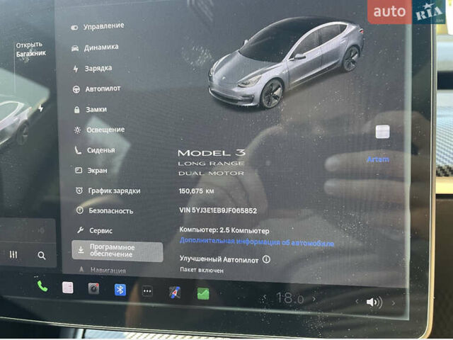 Серый Тесла Модель 3, объемом двигателя 0 л и пробегом 150 тыс. км за 17500 $, фото 15 на Automoto.ua