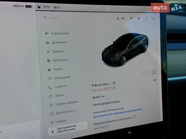 Сірий Тесла Модель 3, об'ємом двигуна 0 л та пробігом 98 тис. км за 17100 $, фото 10 на Automoto.ua