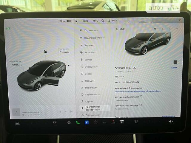 Серый Тесла Модель 3, объемом двигателя 0 л и пробегом 17 тыс. км за 35500 $, фото 8 на Automoto.ua
