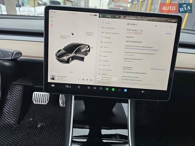 Серый Тесла Модель 3, объемом двигателя 0 л и пробегом 84 тыс. км за 21500 $, фото 7 на Automoto.ua