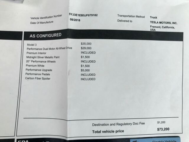 Сірий Тесла Модель 3, об'ємом двигуна 0 л та пробігом 2 тис. км за 47900 $, фото 57 на Automoto.ua