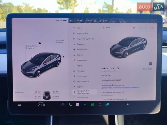 Серый Тесла Модель 3, объемом двигателя 0 л и пробегом 62 тыс. км за 16900 $, фото 27 на Automoto.ua