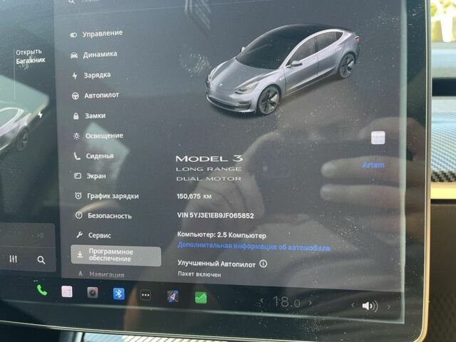 Сірий Тесла Модель 3, об'ємом двигуна 0 л та пробігом 150 тис. км за 17999 $, фото 14 на Automoto.ua
