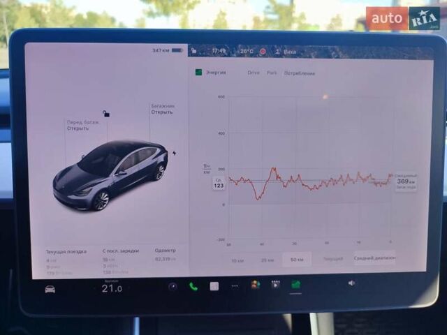 Серый Тесла Модель 3, объемом двигателя 0 л и пробегом 62 тыс. км за 16900 $, фото 32 на Automoto.ua