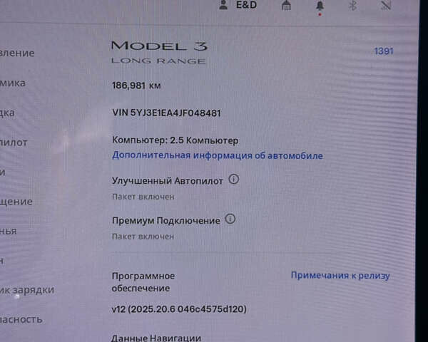 Сірий Тесла Модель 3, об'ємом двигуна 0 л та пробігом 180 тис. км за 14500 $, фото 10 на Automoto.ua