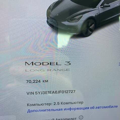Серый Тесла Модель 3, объемом двигателя 0 л и пробегом 70 тыс. км за 26900 $, фото 15 на Automoto.ua