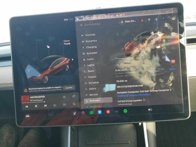 Сірий Тесла Модель 3, об'ємом двигуна 0 л та пробігом 122 тис. км за 3000 $, фото 8 на Automoto.ua