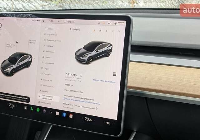 Серый Тесла Модель 3, объемом двигателя 0 л и пробегом 124 тыс. км за 20600 $, фото 13 на Automoto.ua