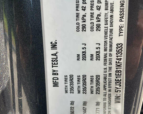 Сірий Тесла Модель 3, об'ємом двигуна 0 л та пробігом 49 тис. км за 21800 $, фото 26 на Automoto.ua