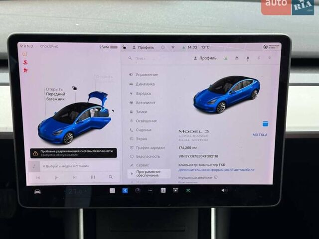 Сірий Тесла Модель 3, об'ємом двигуна 0 л та пробігом 174 тис. км за 11200 $, фото 15 на Automoto.ua