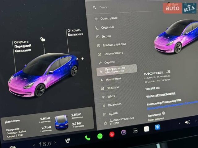 Серый Тесла Модель 3, объемом двигателя 0 л и пробегом 128 тыс. км за 19500 $, фото 19 на Automoto.ua
