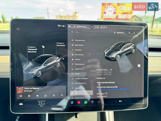 Сірий Тесла Модель 3, об'ємом двигуна 0 л та пробігом 245 тис. км за 17300 $, фото 14 на Automoto.ua