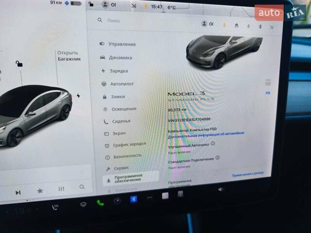 Сірий Тесла Модель 3, об'ємом двигуна 0 л та пробігом 90 тис. км за 16500 $, фото 17 на Automoto.ua