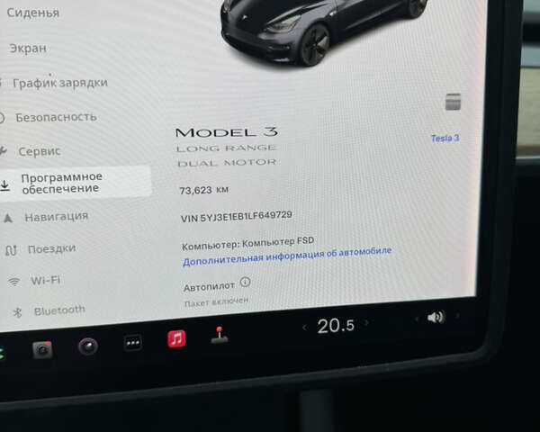 Сірий Тесла Модель 3, об'ємом двигуна 0 л та пробігом 73 тис. км за 21300 $, фото 5 на Automoto.ua