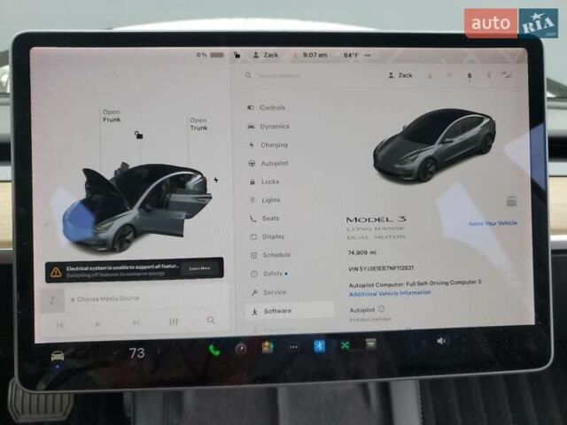 Серый Тесла Модель 3, объемом двигателя 0 л и пробегом 121 тыс. км за 22500 $, фото 4 на Automoto.ua