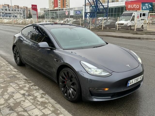 Серый Тесла Модель 3, объемом двигателя 0 л и пробегом 87 тыс. км за 21500 $, фото 3 на Automoto.ua
