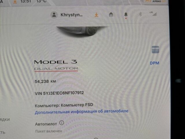 Серый Тесла Модель 3, объемом двигателя 0 л и пробегом 54 тыс. км за 24900 $, фото 23 на Automoto.ua