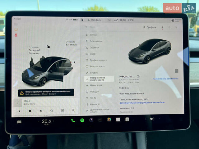Серый Тесла Модель 3, объемом двигателя 0 л и пробегом 51 тыс. км за 20800 $, фото 33 на Automoto.ua