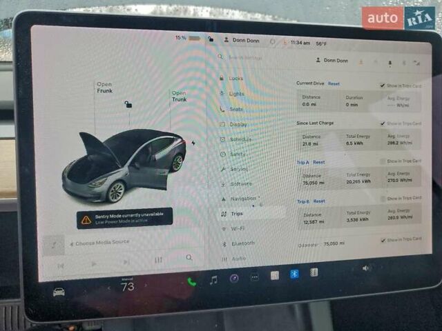 Сірий Тесла Модель 3, об'ємом двигуна 0 л та пробігом 120 тис. км за 6900 $, фото 8 на Automoto.ua