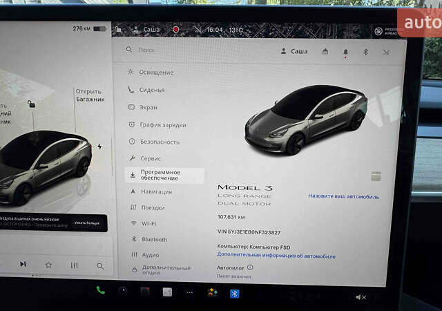 Тесла Модель 3 2022 у Чернівцях на Automoto.ua Сірий Тесла Модель 3, об'ємом двигуна 0 л та пробігом 107 тис. км за 18700 $, фото 20 на Automoto.ua