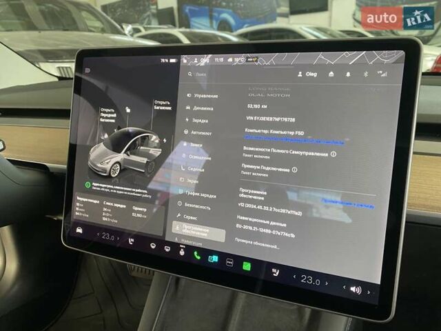 Тесла Модель 3 2022 у Одесі на Automoto.ua Сірий Тесла Модель 3, об'ємом двигуна 0 л та пробігом 52 тис. км за 21500 $, фото 21 на Automoto.ua