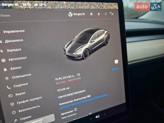 Сірий Тесла Модель 3, об'ємом двигуна 0 л та пробігом 116 тис. км за 19900 $, фото 15 на Automoto.ua