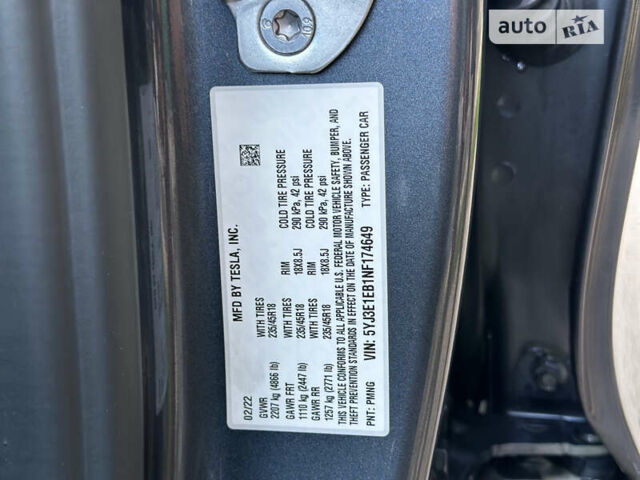 Сірий Тесла Модель 3, об'ємом двигуна 0 л та пробігом 5 тис. км за 27500 $, фото 12 на Automoto.ua