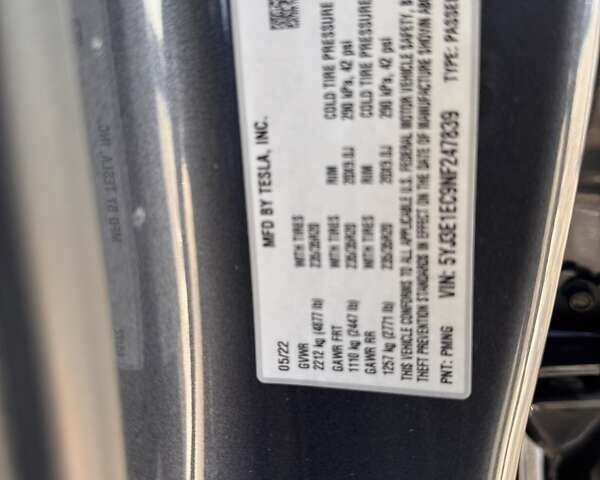 Сірий Тесла Модель 3, об'ємом двигуна 0 л та пробігом 78 тис. км за 25400 $, фото 22 на Automoto.ua