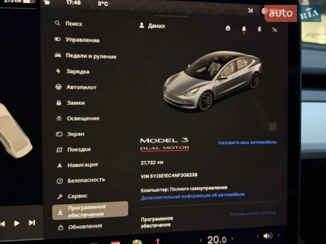 Серый Тесла Модель 3, объемом двигателя 0 л и пробегом 29 тыс. км за 21600 $, фото 32 на Automoto.ua