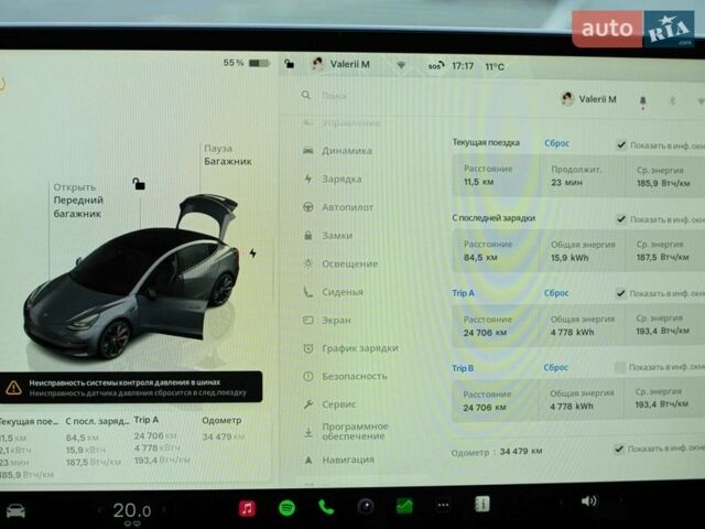Серый Тесла Модель 3, объемом двигателя 0 л и пробегом 35 тыс. км за 26500 $, фото 50 на Automoto.ua