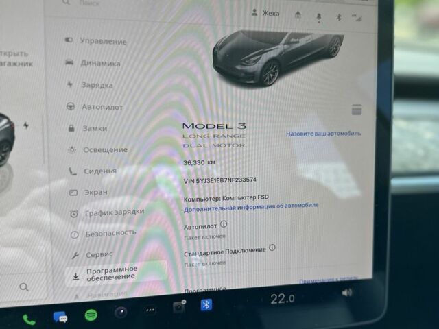 Серый Тесла Модель 3, объемом двигателя 0.82 л и пробегом 36 тыс. км за 23000 $, фото 6 на Automoto.ua