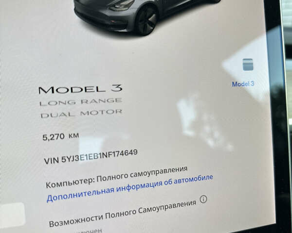 Сірий Тесла Модель 3, об'ємом двигуна 0 л та пробігом 5 тис. км за 27500 $, фото 10 на Automoto.ua