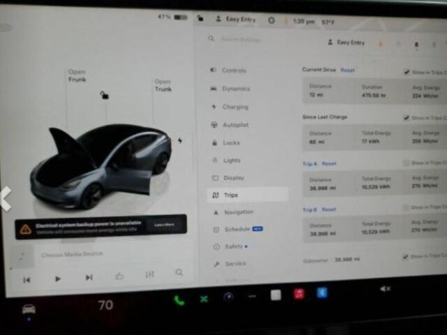 Тесла Модель 3 2022 у Львові на Automoto.ua Сірий Тесла Модель 3, об'ємом двигуна 0 л та пробігом 62 тис. км за 19900 $, фото 7 на Automoto.ua