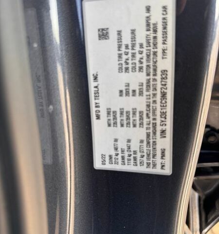 Серый Тесла Модель 3, объемом двигателя 0 л и пробегом 80 тыс. км за 25000 $, фото 40 на Automoto.ua