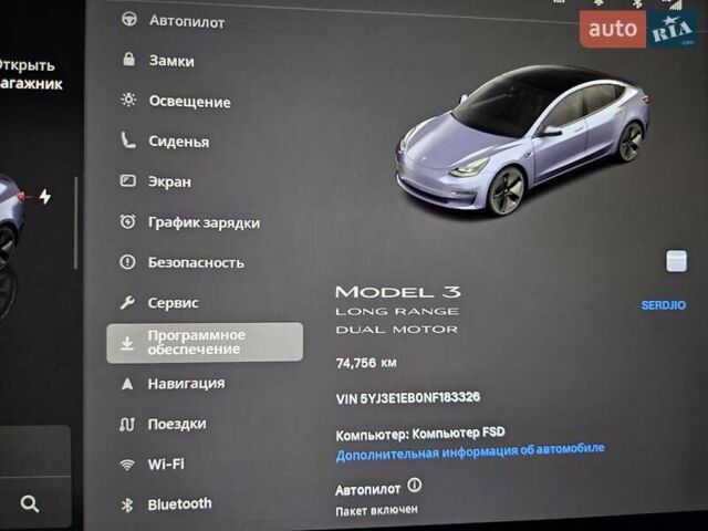 Сірий Тесла Модель 3, об'ємом двигуна 0 л та пробігом 74 тис. км за 23500 $, фото 51 на Automoto.ua