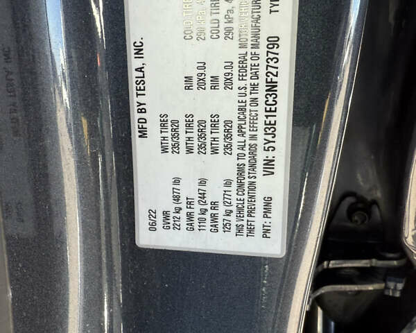 Серый Тесла Модель 3, объемом двигателя 0 л и пробегом 131 тыс. км за 27000 $, фото 24 на Automoto.ua