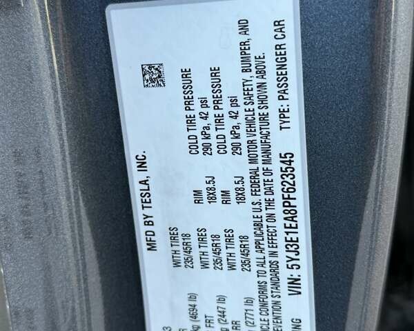 Сірий Тесла Модель 3, об'ємом двигуна 0 л та пробігом 92 тис. км за 21800 $, фото 19 на Automoto.ua