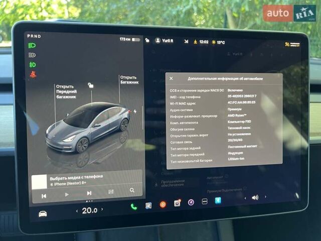 Серый Тесла Модель 3, объемом двигателя 0 л и пробегом 19 тыс. км за 24999 $, фото 22 на Automoto.ua