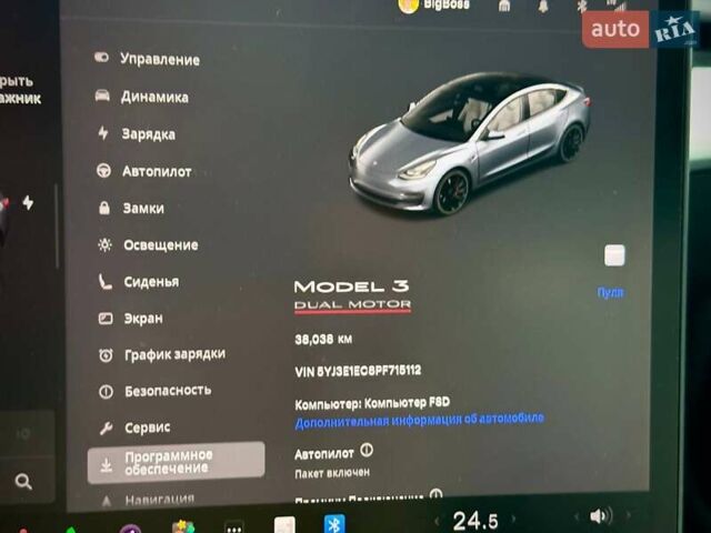 Сірий Тесла Модель 3, об'ємом двигуна 0 л та пробігом 38 тис. км за 27500 $, фото 14 на Automoto.ua