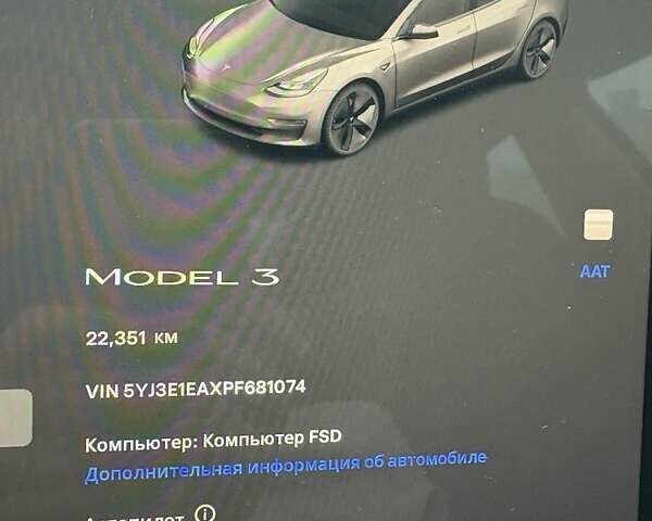 Сірий Тесла Модель 3, об'ємом двигуна 0 л та пробігом 22 тис. км за 23000 $, фото 5 на Automoto.ua