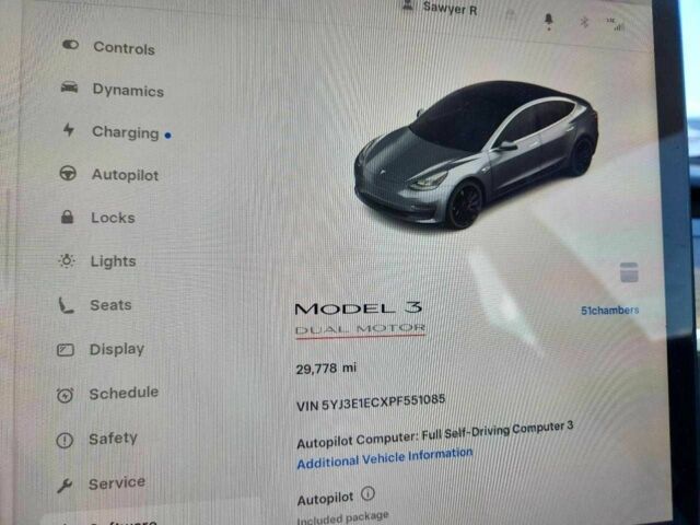 Сірий Тесла Модель 3, об'ємом двигуна 0 л та пробігом 29 тис. км за 9000 $, фото 8 на Automoto.ua