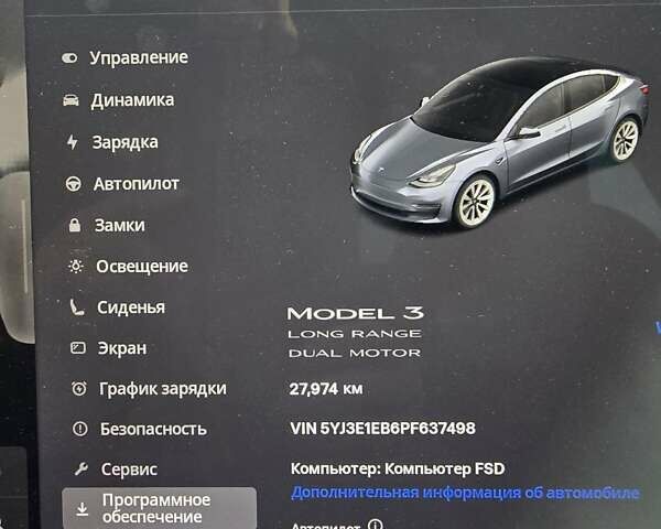 Сірий Тесла Модель 3, об'ємом двигуна 0 л та пробігом 27 тис. км за 22500 $, фото 3 на Automoto.ua