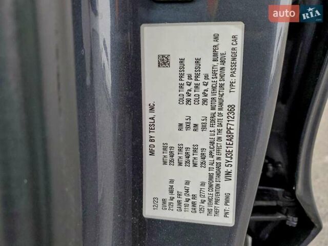 Серый Тесла Модель 3, объемом двигателя 0 л и пробегом 26 тыс. км за 9000 $, фото 12 на Automoto.ua